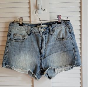 ARITZIA Talula Light Wash Jean Shorts 27